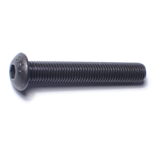 Midwest Fastener 5/16"-24 Socket Head Cap Screw, Button, Plain Steel, 2 in Length, 4 PK 79572 - main